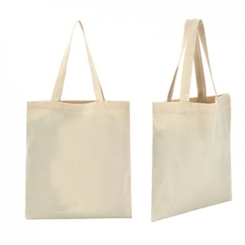 Beige Cotton Canvas Bag