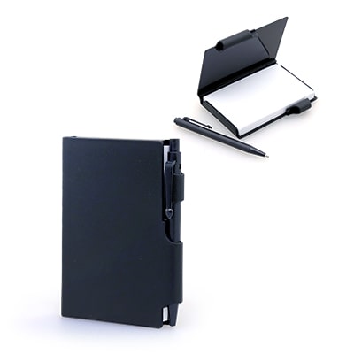 Damplus Mini Hard Cover Notepad With Pen