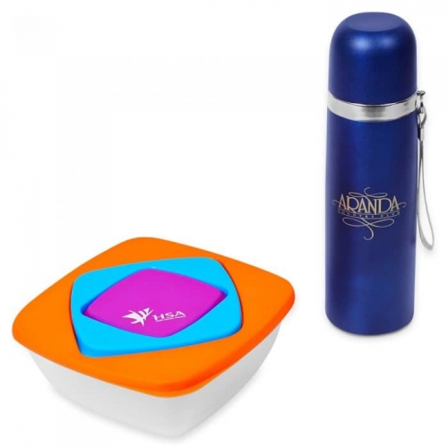 Goodity Thermos Flask with Kinfan Lunch Box Set