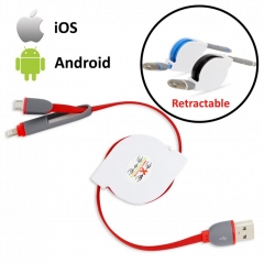 Retractable Charging Cable (for iPhone & Android)