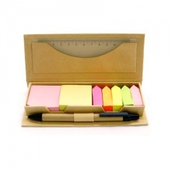 Eco Friendly Post It Pad With Ruler And Pen