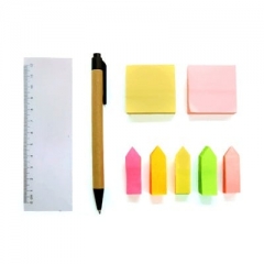 Eco Friendly Post It Pad With Ruler And Pen