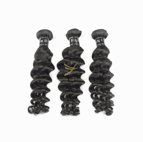 JiFanYao 100% virgin human hair Loose Wave