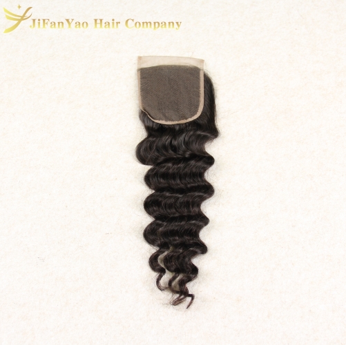 Hot sale 100% Virgin Hair 4*4 lace closure LOOSE WAVE