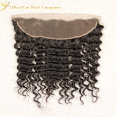 JiFanYao Hot sale 100% Virgin Hair 13*4 lace Frontal DEEP WAVE