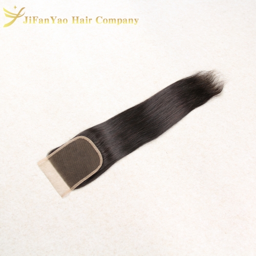 Hot sale 100% Virgin Hair 4*4 lace closure STRAIGHT