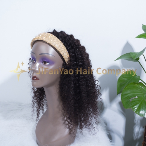 JIFANYAO HAIR headband wig top virgin hair