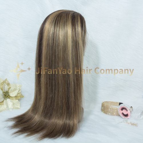 JIFANYAO HAIR highlight wig piano wig top virgin hair straight