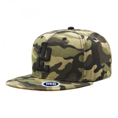 Camouflage Imprint Flat Hats