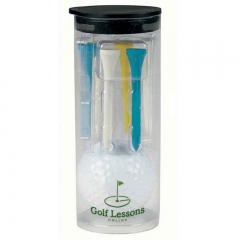 Golf Ball and Tees Tool Tube Packs