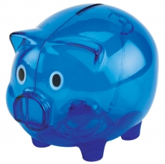 Clear Plastic Piggy Money Banks