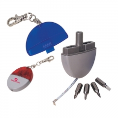 Screwdriver Head Set Keychains