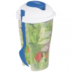 Plastic Salad Shaker Cup with Fork 