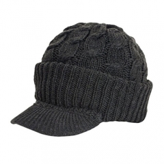 Yarn Knitted Warm Cuff Hats
