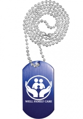 Aluminum Dog Tag with Chain