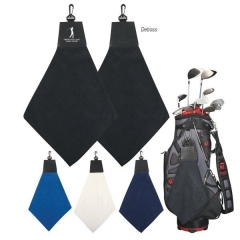 Hooked Triangle Folding Golf Towels