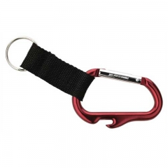 Metal Carabineer with Opener keychain 