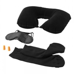 Travel Pillow Kit Eye Mask/ Slipper/ Cloth Pouch 