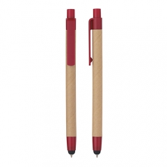 Eco Pen Paper Barrel Stylus Pens