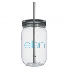 25oz Tritan Plastic Mason Jars