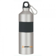 25 oz Two-Tone Aluminum Bottle With Rubber Grip