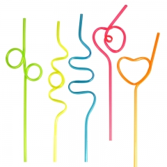 Colorful Shape Drinking Straws