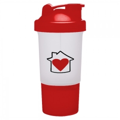 3-Sections Colorful Shaker Bottles