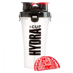 Double Lid Shaker Bottle with Mixer