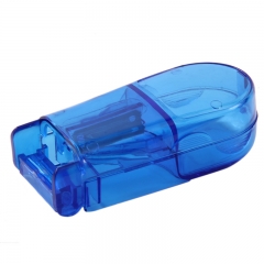 Plastic Pill Case with Cutter 