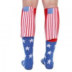 USA American Flag Cape Socks
