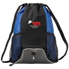 Side Pockets Sports Drawstring Pack