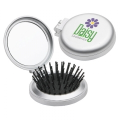 Foldable Mirror with Brush