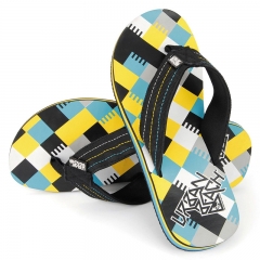 Full Imprint Fabric Strap Flip Flops