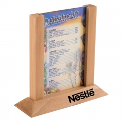 Wooden Table Tent Menu Holders