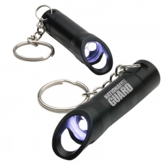 LED light keychain with opener