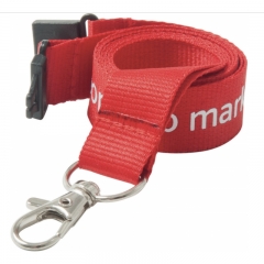 Wide Flat Polyester Lanyards