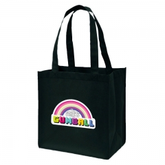 Black Cotton Shopper Bags