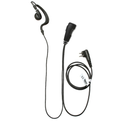 Lapel Popular PTT G shape earhook handfree earphone for two way radio