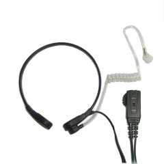 VOX fuction PTT with small throat microphone headset