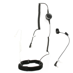Dual PTT big round and finger style for throat microphone