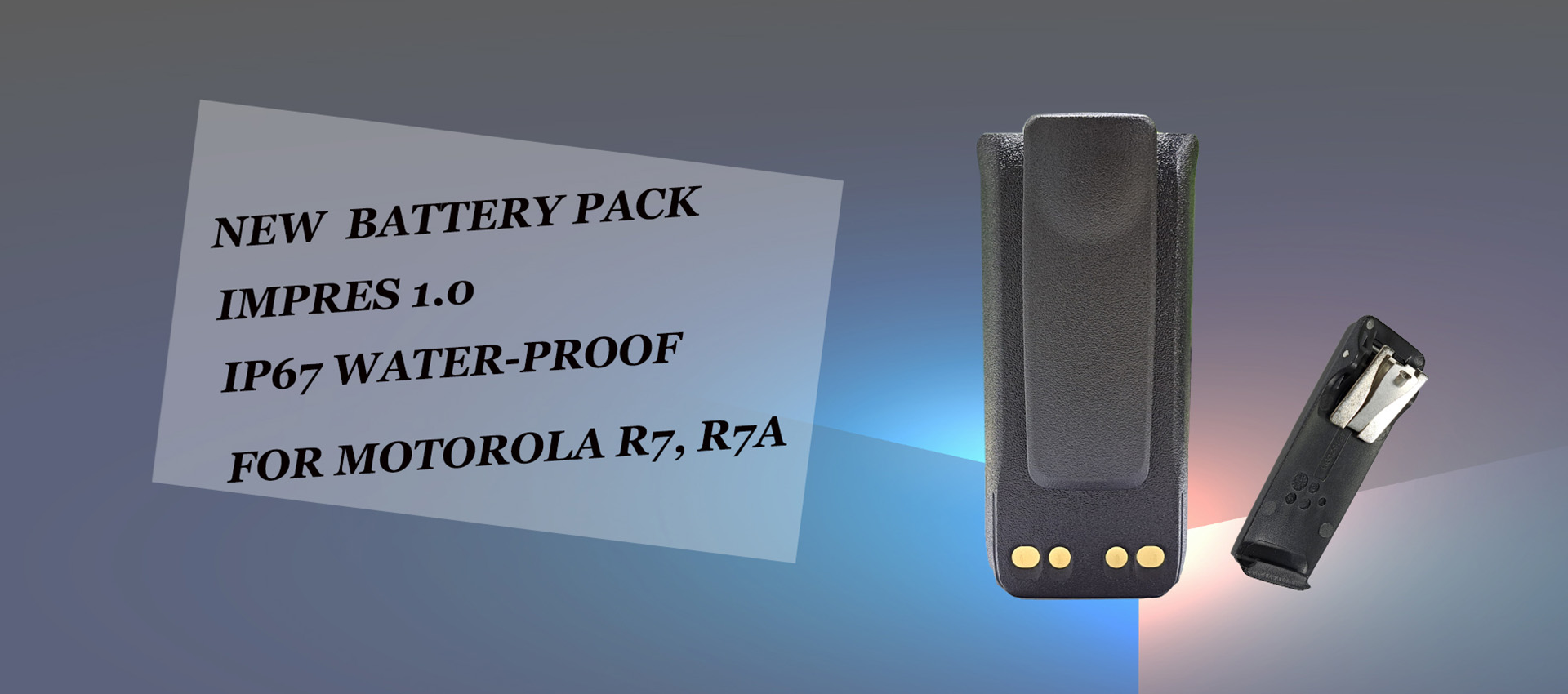 Updated Battery for Motorola R7 series radios