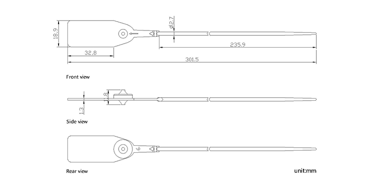 steel teeth for plastic Security Seals CAD