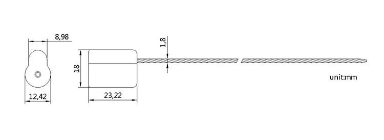 high security cable seals CAD