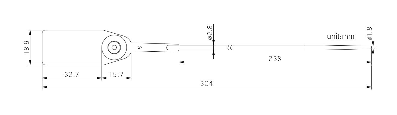 plastic security seals 300