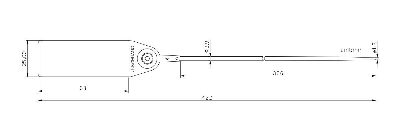 plastic security seals 422