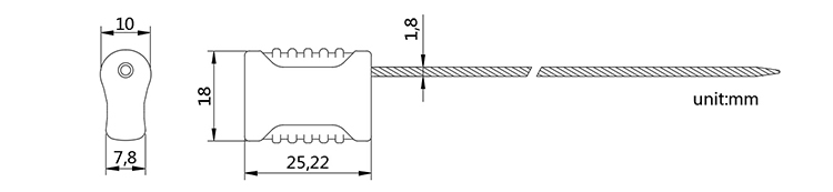 pull tight cable seal CAD