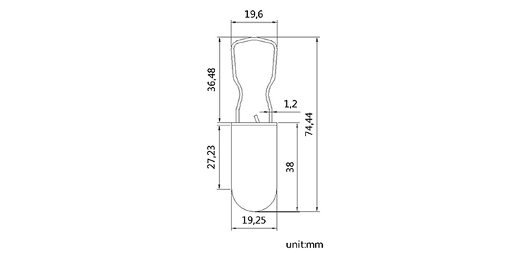 Material padlock seal tamper evident seals CAD