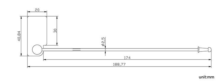 One Time Use Plastic Security Seal Lock CAD