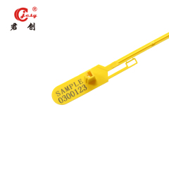 Adjustable length pull tight plastic seal JCPS308