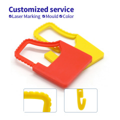 Custom cadeado selo de baixo preço cadeado de segurança de plástico selo JCPL005